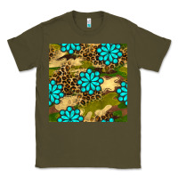 Army Green camouflage leopard gemstone seamless pattern Classic Tee - BundleAndBundleShop