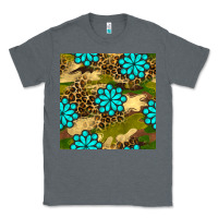 Charcoal Heather camouflage leopard gemstone seamless pattern Classic Tee - BundleAndBundleShop
