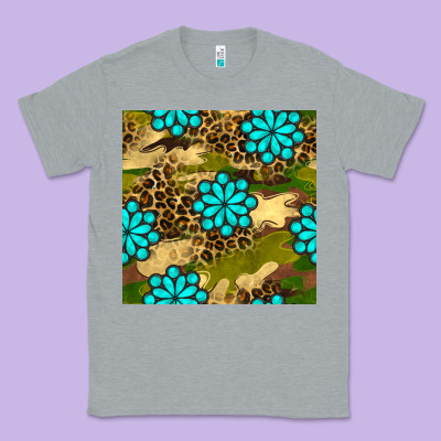 Camouflage Leopard Gemstone Seamless Pattern Classic Tee Designed By Bundleandbundleshop