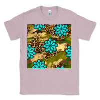 Lilac camouflage leopard gemstone seamless pattern Classic Tee - BundleAndBundleShop