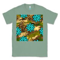 Sage camouflage leopard gemstone seamless pattern Classic Tee - BundleAndBundleShop