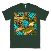 Sports Green camouflage leopard gemstone seamless pattern Classic Tee - BundleAndBundleShop