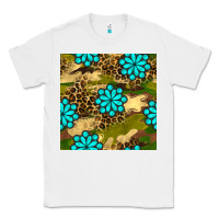 White camouflage leopard gemstone seamless pattern Classic Tee - BundleAndBundleShop