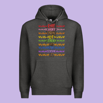 One Hundred Days Of School And Still Loving It! Premium Hoodie Designed By Artiststas