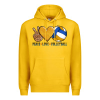 Lemon peace love volleyball Premium Hoodie - AdoDesignShop