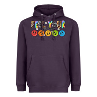 Plum feel your feelings Heavyweight Hoodie - NancyCooperArtShop