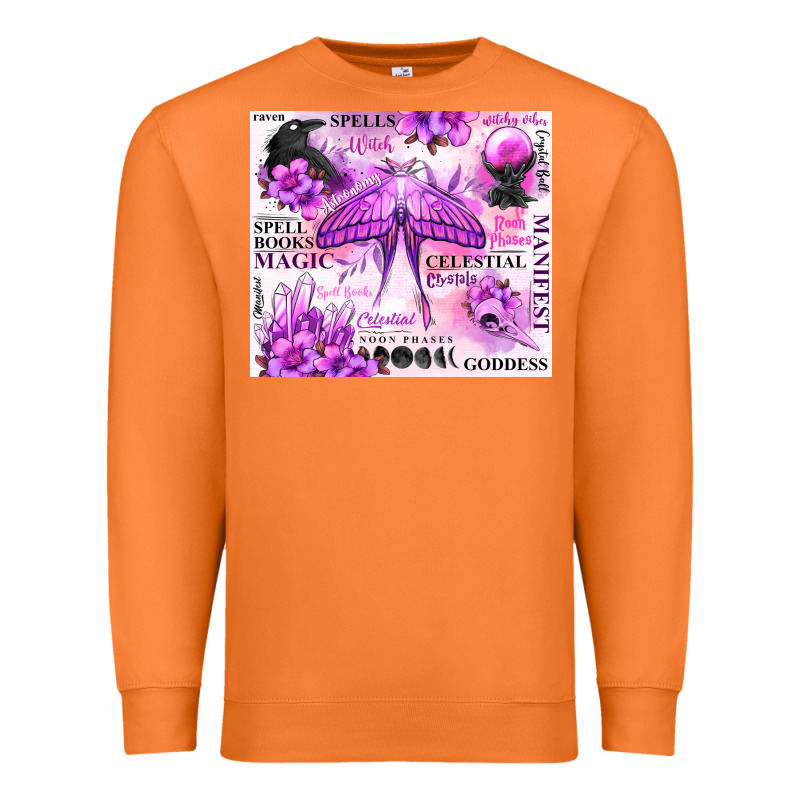 Witchy Celestial Witch Premium Sweatshirt by MaliasSmallBusiness | Teevron
