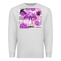 Dove Grey witchy celestial witch Premium Sweatshirt - MaliasSmallBusiness