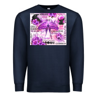 Navy witchy celestial witch Premium Sweatshirt - MaliasSmallBusiness