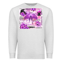 Oatmeal Heather witchy celestial witch Premium Sweatshirt - MaliasSmallBusiness