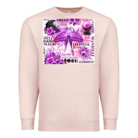 Pale Pink witchy celestial witch Premium Sweatshirt - MaliasSmallBusiness