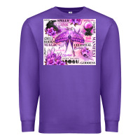 Purple witchy celestial witch Premium Sweatshirt - MaliasSmallBusiness