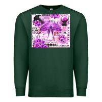 Sports Green witchy celestial witch Premium Sweatshirt - MaliasSmallBusiness