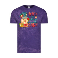 Cloud Purple drink in my hand toes in the sand Vintage Tee - HRA Design Shop
