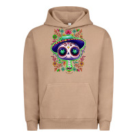 Pigment Burro Mexican Day of dead sugar skull Urban Hoodie - NancyCooperArtShop
