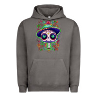 Pigment Tornado Mexican Day of dead sugar skull Urban Hoodie - NancyCooperArtShop