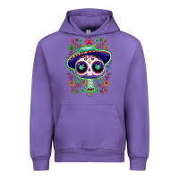 Tulip Mexican Day of dead sugar skull Urban Hoodie - NancyCooperArtShop