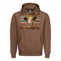 Chestnut western sunflowers gemstone heifer Zipper Hoodie - Jasminsmagicworld