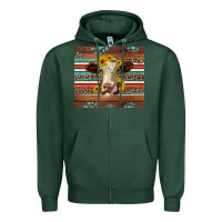 Sports Green western sunflowers gemstone heifer Zipper Hoodie - Jasminsmagicworld