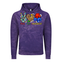 Cloud Purple peace love understand Vintage Hoodie - Zillion Design Studio