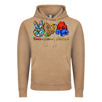 Vintage Coffee peace love understand Vintage Hoodie - Zillion Design Studio