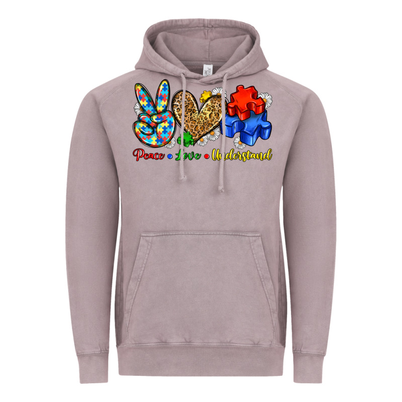 Peace Love Understand Vintage Hoodie by Zillion Design Studio | Teevron