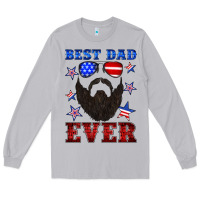 Moon Dust best dad ever american flag Long Sleeve Tee - Artiststas