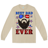 Mushroom best dad ever american flag Long Sleeve Tee - Artiststas