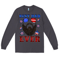 Smoke best dad ever american flag Long Sleeve Tee - Artiststas