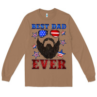 Toasted Coconut best dad ever american flag Long Sleeve Tee - Artiststas