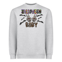 Heather Grey halloween baby Heavyweight Sweatshirt - CowhideDigitalArt