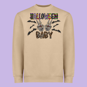 Halloween Baby Heavyweight Sweatshirt Designed By Cowhidedigitalart
