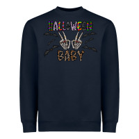 Navy halloween baby Heavyweight Sweatshirt - CowhideDigitalArt