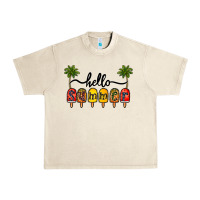 Sandshell 1hello summer Urban Heavy Tee - CowhideDigitalArt
