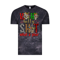 Cloud Black ho ho holly shit what a year Vintage Tee - FaDigitalArtStudio
