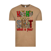 Vintage Coffee ho ho holly shit what a year Vintage Tee - FaDigitalArtStudio