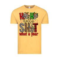 Vintage Mustard ho ho holly shit what a year Vintage Tee - FaDigitalArtStudio