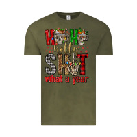 Vintage Olive ho ho holly shit what a year Vintage Tee - FaDigitalArtStudio