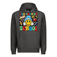 Charcoal Heather 100 days of school Premium Hoodie - Artiststas