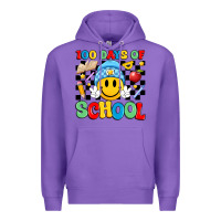 Purple 100 days of school Premium Hoodie - Artiststas