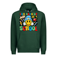 Sports Green 100 days of school Premium Hoodie - Artiststas