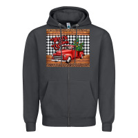 Smoke merry Christmas truck Zipper Hoodie - Jasminsmagicworld