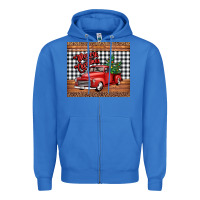 True Royal merry Christmas truck Zipper Hoodie - Jasminsmagicworld