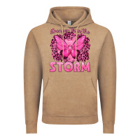 Vintage Coffee Stronger Than The Storm Breast Cancer Vintage Hoodie - texasbilliewilder