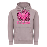 Vintage Zinc Stronger Than The Storm Breast Cancer Vintage Hoodie - texasbilliewilder