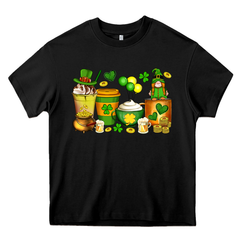 St Patrick's Day Coffee Cups With Gnome Heavy Core Tee by Artiststas | Teevron