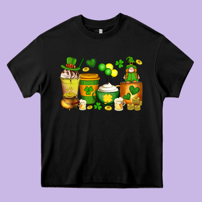St Patrick's Day Coffee Cups With Gnome Heavy Core Tee Designed By Artiststas