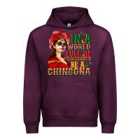 Mauve Wine In a world full of princesses be a chingona Urban Hoodie - NancyCooperArtShop