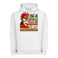 Pigment Lunar Rock In a world full of princesses be a chingona Urban Hoodie - NancyCooperArtShop
