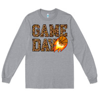 Heather Grey game day basketball Long Sleeve Tee - JahusDesignShop